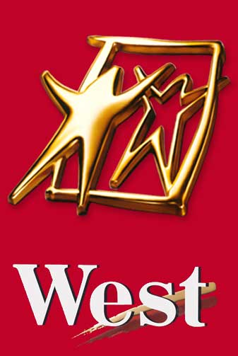 Dummy Emblem für West-Zigaretten Werbung
